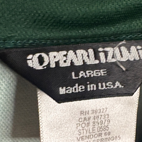 Pearl Izumi Green and White Colorado  Men's Cycling Jersey Large - Picture 2 of 3